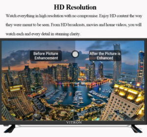 Vitron 32 inch Frameless Television LED Digital TV with Inbuilt Decoder DVBT2 HTC 3218 - Image 4