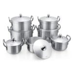 Tornado/TC 14 Pcs Set Aluminum Cooking Pots Large Cookware Sets