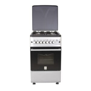 Mika Standing Cooker, 50cm X 55cm, 4GB, Gas Oven, Silver