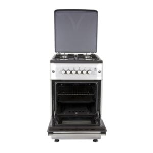 Mika Standing Cooker, 50cm X 55cm, 4GB, Gas Oven, Silver - Image 3
