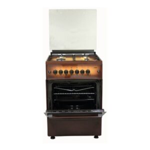 Mika Standing Cooker Full Gas, 58cm X 58cm, 4GB, Gas Oven, Brown - Image 2