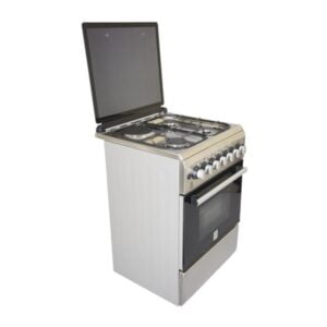 Mika Standing Cooker, 58cm X 58cm, 3 + 1, Electric Oven, Half Inox - Image 2