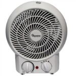 RAMTONS WHITE FAN HEATER, 2 HEAT SETTINGS- RM/475