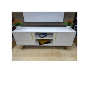 Sydney Modern Wooden TV Stand 4FT White - Image 3