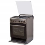 BJS Standing Cooker Electric Oven with Turbo Fan 3 Gas+1 Hot Plate, 60x60cm