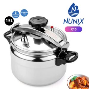 Nunix Non Explosive Pressure Cooker 5-15Ltrs - Image 2