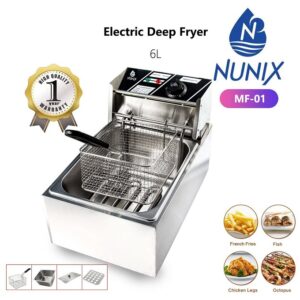 Nunix Commercial Electric Chips Deep Fryer 6l