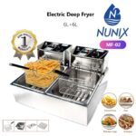 Nunix Commercial Double Deep Fryer 6L+ 6L