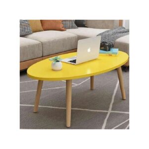 Shee Nordic Oval Coffee Table-Yellow