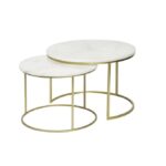 Sierra Round Nesting Coffee Table-2pcs Set