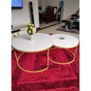 Sierra Round Nesting Coffee Table-2pcs Set - Image 4
