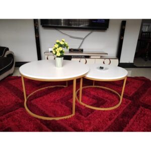 Sierra Round Nesting Coffee Table-2pcs Set - Image 3