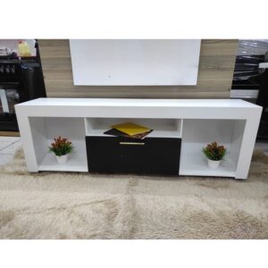 Amsterdam 5ft Modern Tv Stand White and Black
