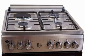 BJS Standing Cooker Electric Oven with Turbo Fan 3 Gas+1 Hot Plate, 60x60cm - Image 3