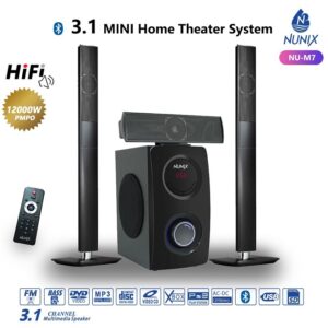 Nunix Mini Home Theater Sub Woofer  Speaker System NU-M7