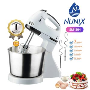 Nunix Hand Mixer + Stand With Bowl SM-504