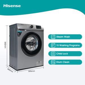 Hisense 7kg Front Load Washing Machine WFPV701MT - Image 4