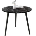 Eames Round Dining Table with Marble Effect