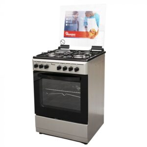 Ramtons 3g+1e 60x55 Silver Cooker- RF/411 - Image 2