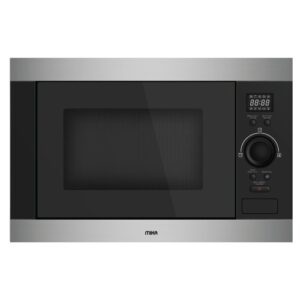 Mika Built In Microwave, 25L, Black & Stainless Steel