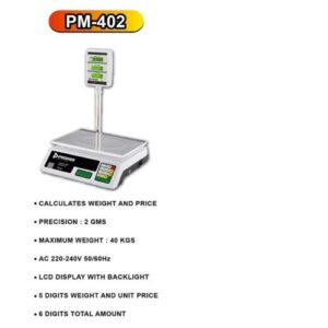 Premier 40kg Digital Electronic Commercial Digital Table Top Scale with LCD Display PM-402 - Image 5