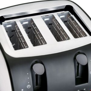 Ramtons  4 Slice Pop Up Toaster Stainless Steel- Rm/195 - Image 2