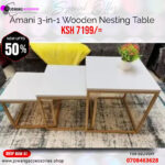 Amani Nesting Coffee Tables 3 Pcs Set