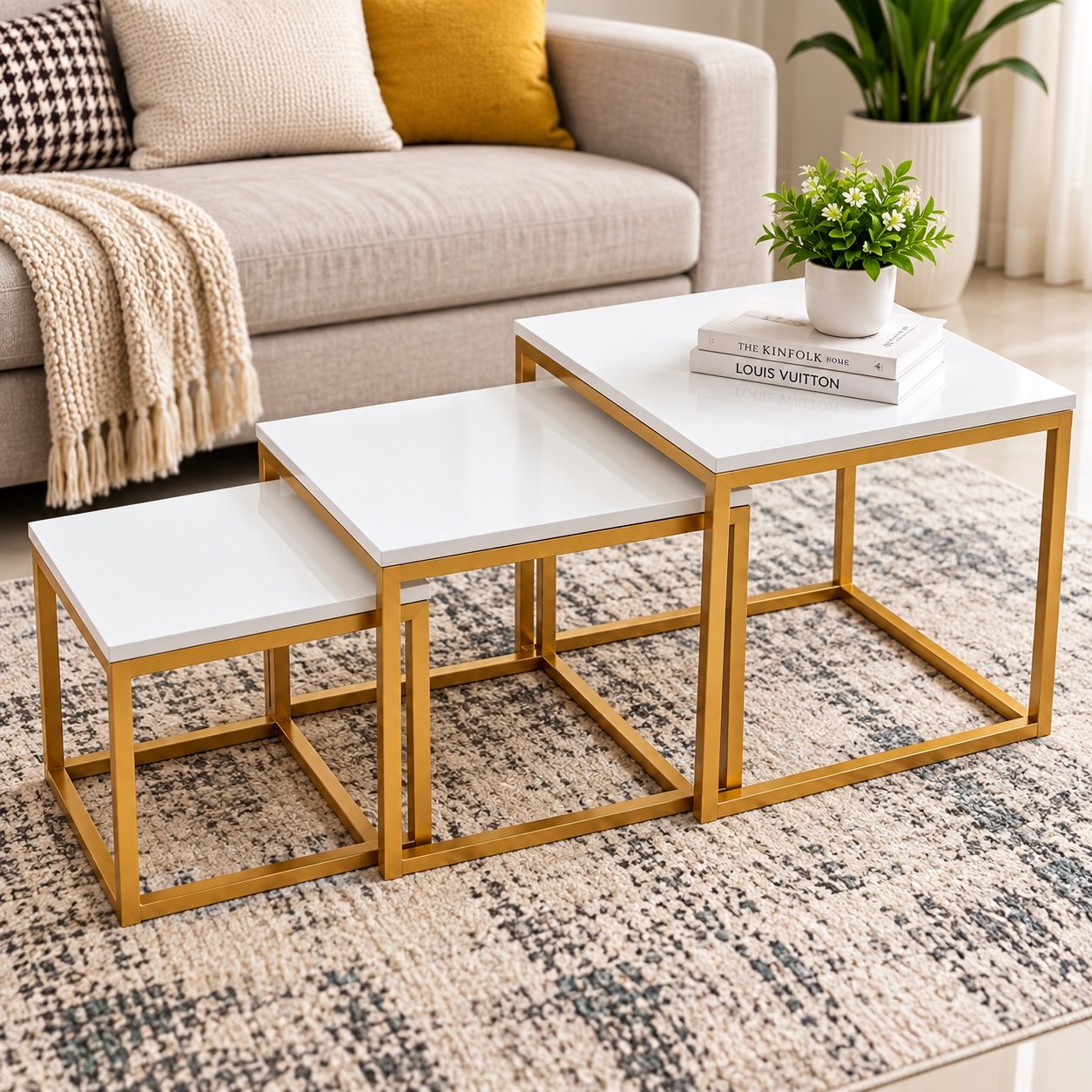 Amani Nesting Coffee Tables 3 Pcs Set