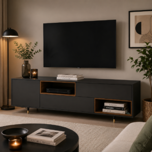 Nyali 5ft Modern Tv Stand - Black