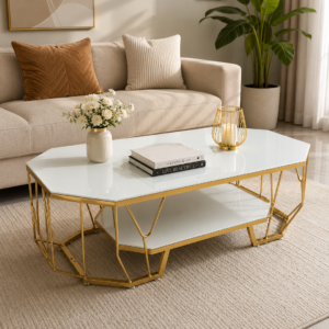 Aurora Glass Modern Coffee Table