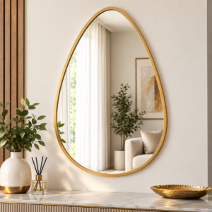Elegant Teardrop Decor Wall Mirror